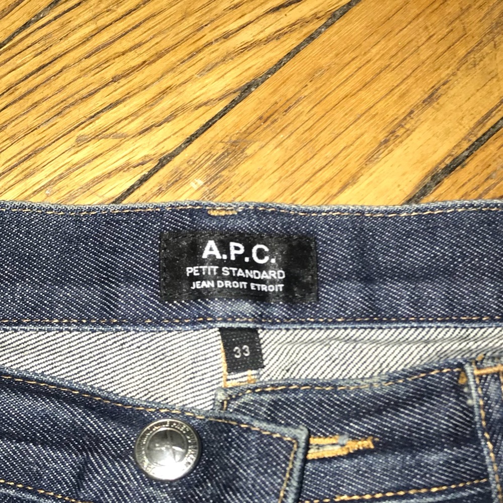 APC Petit New Standard Slim Raw Denim Blue Jeans